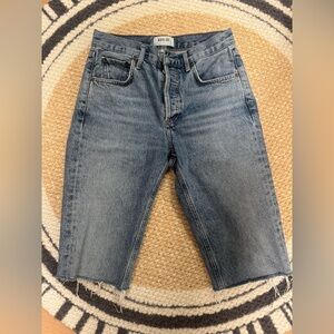 Agolde Woman’s Classic Blue Jean Shorts
